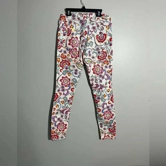 Anthropologie Pilcro Mid-rise Skinny Floral/ Paisley Print Size 25 - Picture 4 of 4
